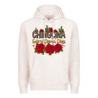Pale Pink Chingona every damn day Premium Hoodie - RanaPortraitStore