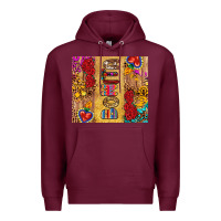 Burgundy Bonita Premium Hoodie - RanaPortraitStore