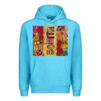 Ocean Blue Bonita Premium Hoodie - RanaPortraitStore
