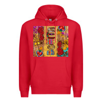 Red Bonita Premium Hoodie - RanaPortraitStore