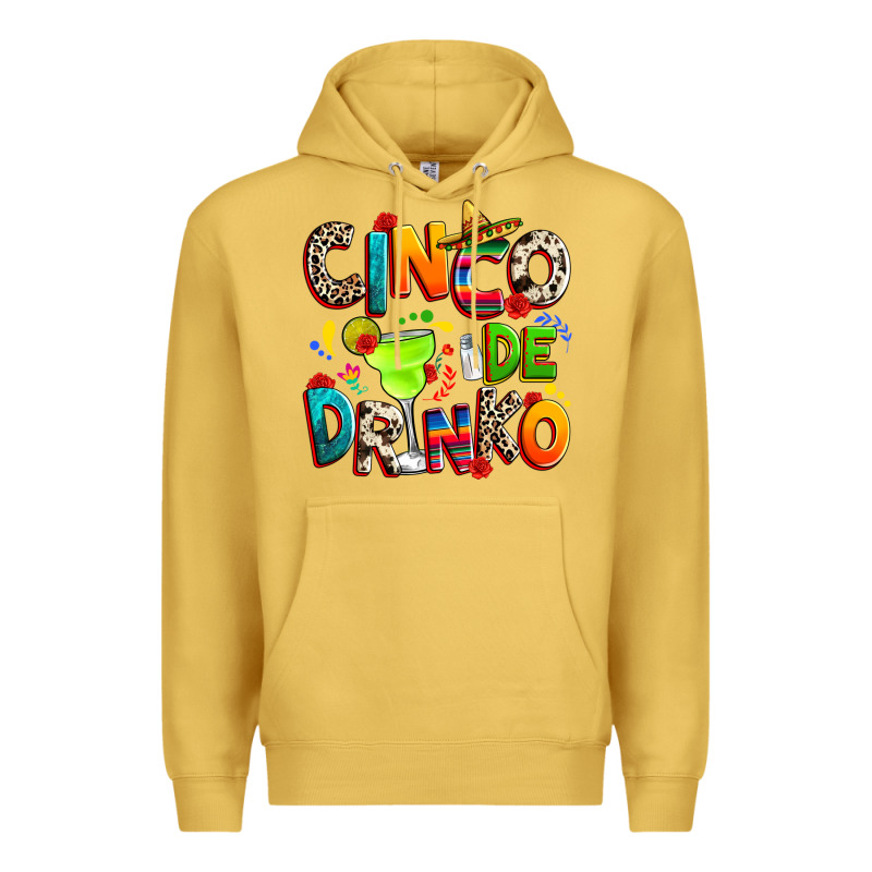 Cinco De Drinko Premium Hoodie by RanaPortraitStore | Teevron
