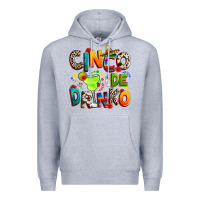 Heather Grey Cinco de drinko Premium Hoodie - RanaPortraitStore