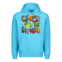 Ocean Blue Cinco de drinko Premium Hoodie - RanaPortraitStore