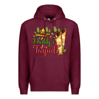 Burgundy Daddy's taquito Premium Hoodie - RanaPortraitStore