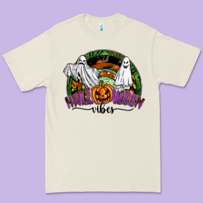 Halloween Vibes Premium Tee Designed By Sublimationcraftshop