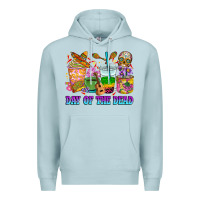 Blue Mist Day of the dead coffee cups Premium Hoodie - RanaPortraitStore