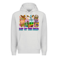 Dove Grey Day of the dead coffee cups Premium Hoodie - RanaPortraitStore