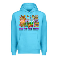Ocean Blue Day of the dead coffee cups Premium Hoodie - RanaPortraitStore