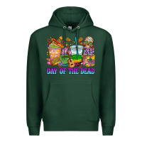 Sports Green Day of the dead coffee cups Premium Hoodie - RanaPortraitStore