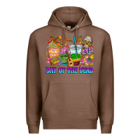 Chestnut Day of the dead coffee cups Premium Hoodie - RanaPortraitStore