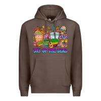 Coffee Day of the dead coffee cups Premium Hoodie - RanaPortraitStore