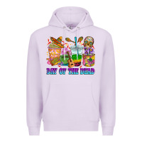 Lilac Day of the dead coffee cups Premium Hoodie - RanaPortraitStore