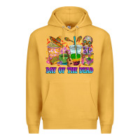 Mustard Day of the dead coffee cups Premium Hoodie - RanaPortraitStore