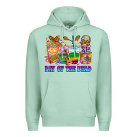 Seafoam Day of the dead coffee cups Premium Hoodie - RanaPortraitStore