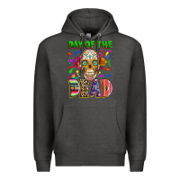 Charcoal Heather Day of the dead Premium Hoodie - RanaPortraitStore