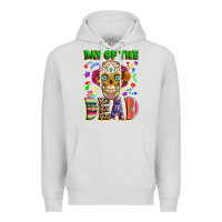Dove Grey Day of the dead Premium Hoodie - RanaPortraitStore