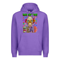 Purple Day of the dead Premium Hoodie - RanaPortraitStore