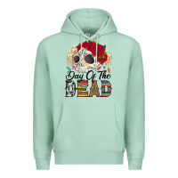 Seafoam Day of the dead skeleton Premium Hoodie - RanaPortraitStore