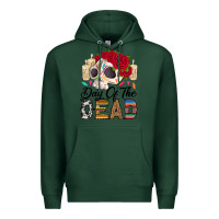Sports Green Day of the dead skeleton Premium Hoodie - RanaPortraitStore