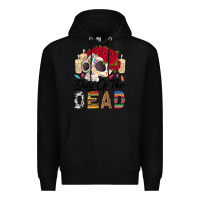 Black Day of the dead skeleton Premium Hoodie - RanaPortraitStore