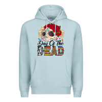 Blue Mist Day of the dead skeleton Premium Hoodie - RanaPortraitStore