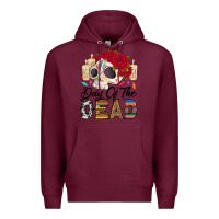 Burgundy Day of the dead skeleton Premium Hoodie - RanaPortraitStore