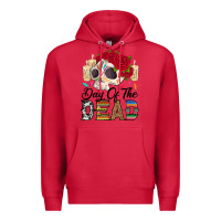 Cardinal Day of the dead skeleton Premium Hoodie - RanaPortraitStore