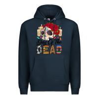 Navy Day of the dead skeleton Premium Hoodie - RanaPortraitStore