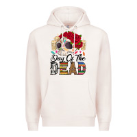 Pale Pink Day of the dead skeleton Premium Hoodie - RanaPortraitStore