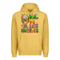 Antique Gold Dia de los muertos Premium Hoodie - RanaPortraitStore