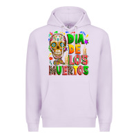 Lilac Dia de los muertos Premium Hoodie - RanaPortraitStore