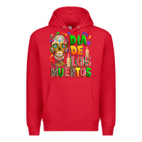Red Dia de los muertos Premium Hoodie - RanaPortraitStore