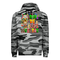 Slate Camo Dia de los muertos Premium Hoodie - RanaPortraitStore