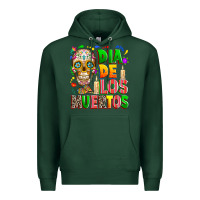 Sports Green Dia de los muertos Premium Hoodie - RanaPortraitStore