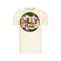 Vintage Arctic Christmas Jolly Nurse Vintage Tee - Artiststas