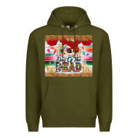 Army Green Day of the dead skeleton Premium Hoodie - RanaPortraitStore