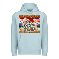 Blue Mist Day of the dead skeleton Premium Hoodie - RanaPortraitStore