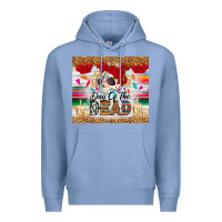 Colony Blue Day of the dead skeleton Premium Hoodie - RanaPortraitStore
