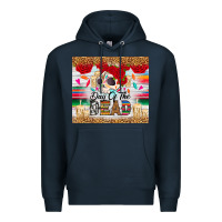 Navy Day of the dead skeleton Premium Hoodie - RanaPortraitStore