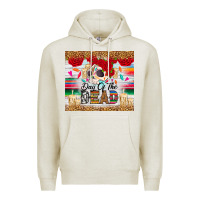 Oatmeal Heather Day of the dead skeleton Premium Hoodie - RanaPortraitStore