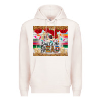 Pale Pink Day of the dead skeleton Premium Hoodie - RanaPortraitStore