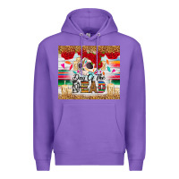 Purple Day of the dead skeleton Premium Hoodie - RanaPortraitStore