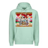 Seafoam Day of the dead skeleton Premium Hoodie - RanaPortraitStore