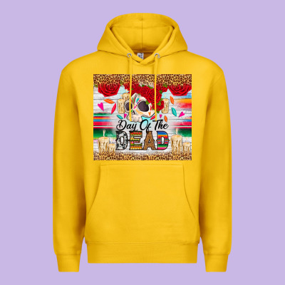 Day Of The Dead Skeleton Premium Hoodie Designed By Ranaportraitstore