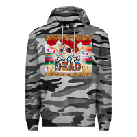 Slate Camo Day of the dead skeleton Premium Hoodie - RanaPortraitStore