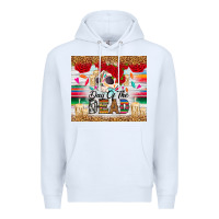White Day of the dead skeleton Premium Hoodie - RanaPortraitStore