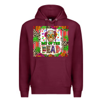 Burgundy Day of the dead Premium Hoodie - RanaPortraitStore