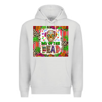 Dove Grey Day of the dead Premium Hoodie - RanaPortraitStore