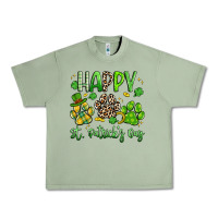 Oil Green happy st. patricks day paws Urban Heavy Tee - Artiststas