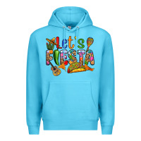 Ocean Blue Let's fiesta Premium Hoodie - RanaPortraitStore